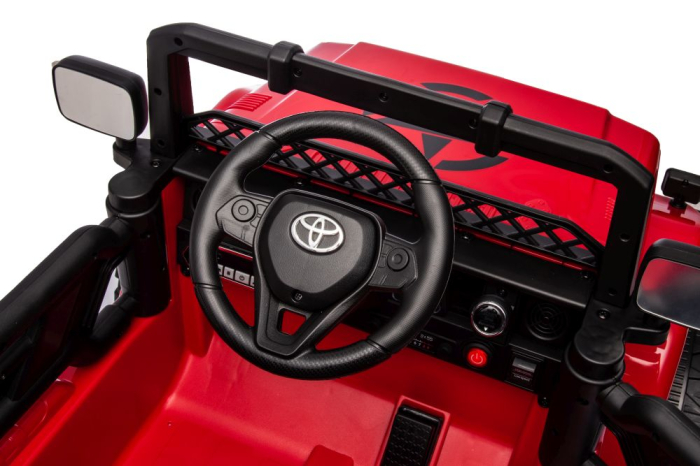 Mașină Electrică pentru Copii Toyota FJ 4x4 12V 4x45W Roșie [6]