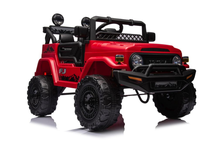 Mașină Electrică pentru Copii Toyota FJ 4x4 12V 4x45W Roșie [8]