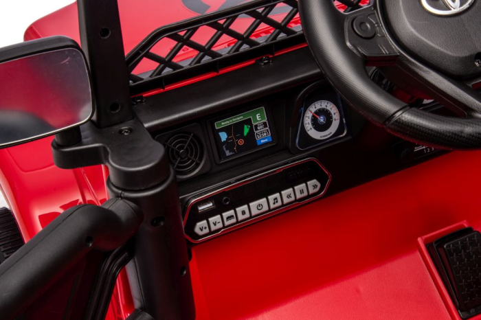 Mașină Electrică pentru Copii Toyota FJ 4x4 12V 4x45W Roșie [9]