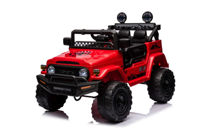 Mașină Electrică pentru Copii Toyota FJ 4x4 12V 4x45W Roșie [4]