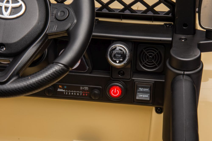 Mașină Electrică pentru Copii Toyota FJ 4x4 12V 4x45W Khaki [8]