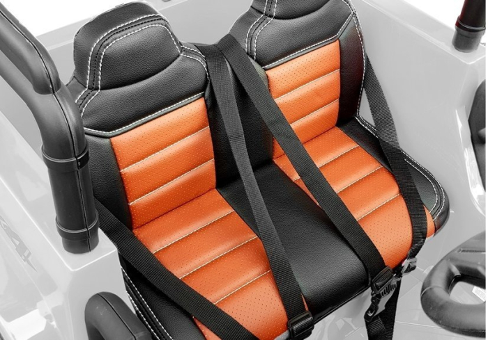 Mașină electrică pentru copii WXE-1688 4x4 STRONG, 4x90W, 24V 7Ah, 2 locuri, telecomandă 2.4G, roți EVA – Alb [6]