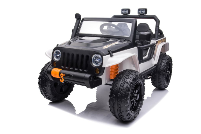 Mașină Electrică pentru Copii 4x4 12V Alb [5]
