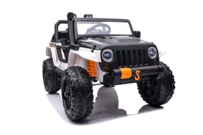 Mașină Electrică pentru Copii 4x4 12V Alb [6]