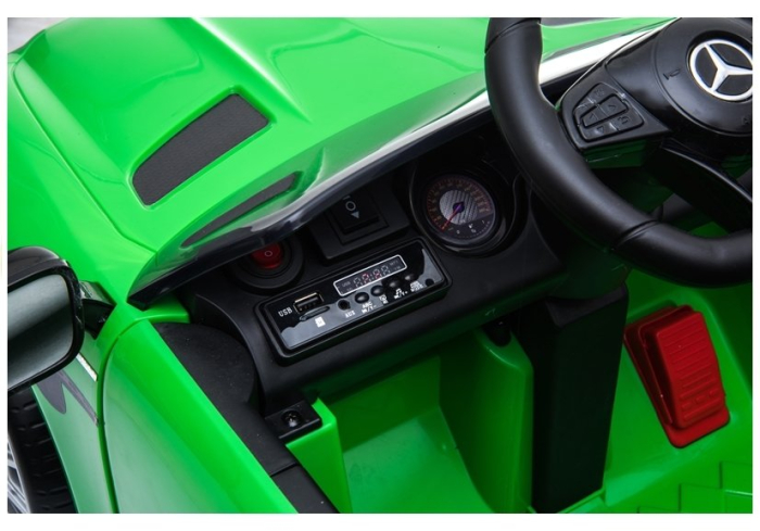 Mașină Electrică pentru Copii Mercedes-Benz GT R 12V Verde [12]