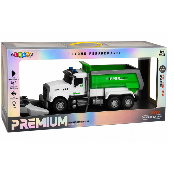 Camion Basculant RC 1:14 3,7V cu Benă Mobilă Verde [5]