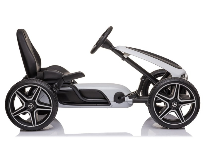 Go-Kart cu Pedale pentru Copii Mercedes XMX610 Alb [6]