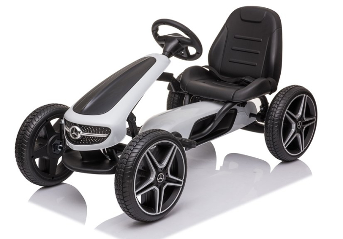 Go-Kart cu Pedale pentru Copii Mercedes XMX610 Alb [2]