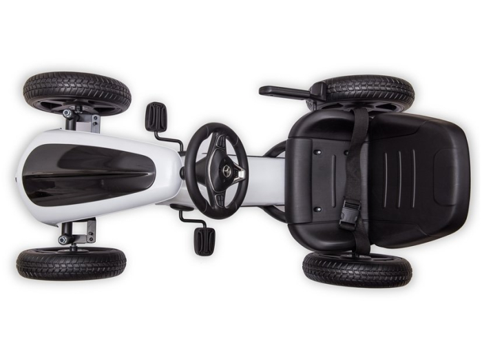 Go-Kart cu Pedale pentru Copii Mercedes XMX610 Alb [7]