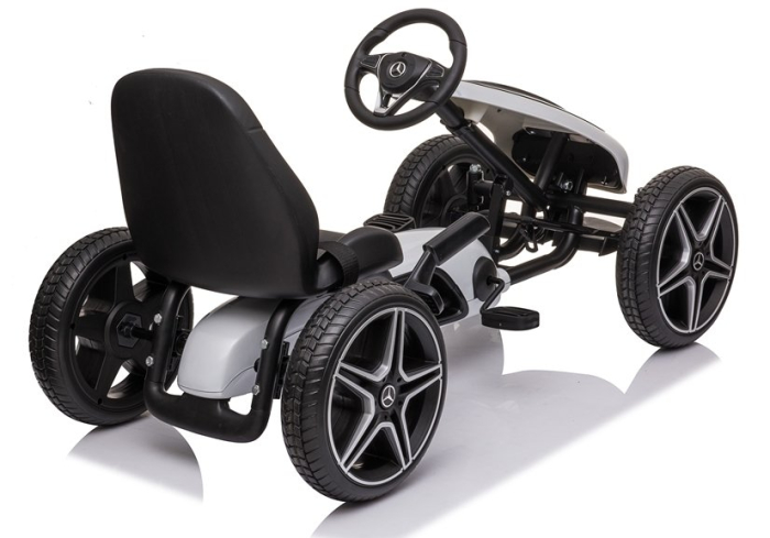 Go-Kart cu Pedale pentru Copii Mercedes XMX610 Alb [3]