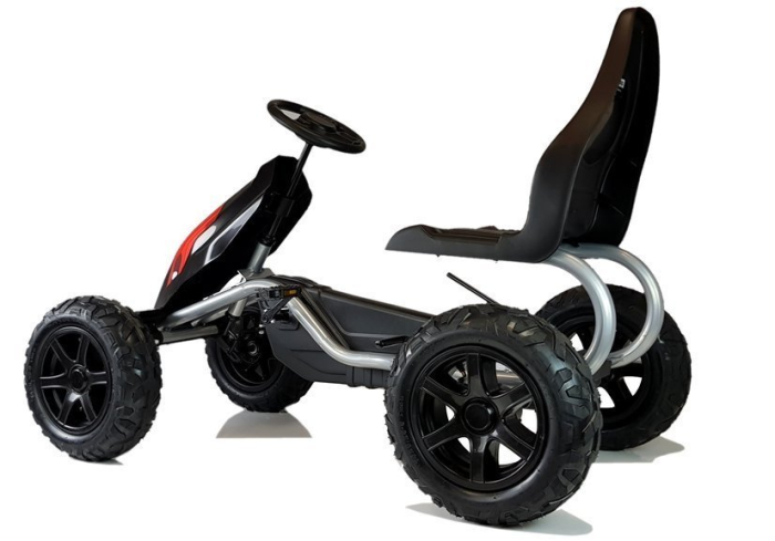 Go-Kart cu Pedale pentru Copii - Negru [3]