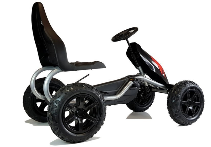 Go-Kart cu Pedale pentru Copii - Negru [6]