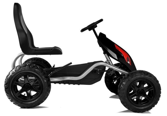 Go-Kart cu Pedale pentru Copii - Negru [5]