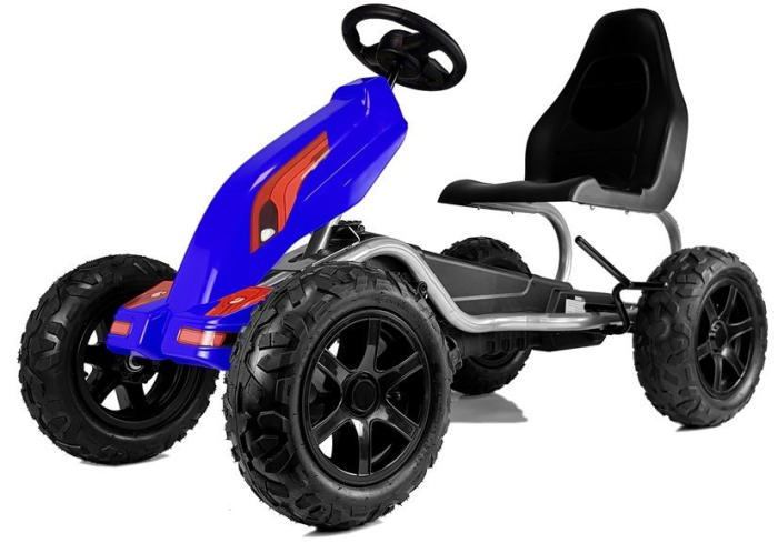 Go-Kart cu Pedale pentru Copii - Albastru [3]