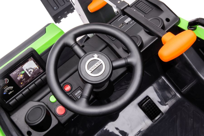 Excavator Electric pentru Copii Volvo Verde [10]