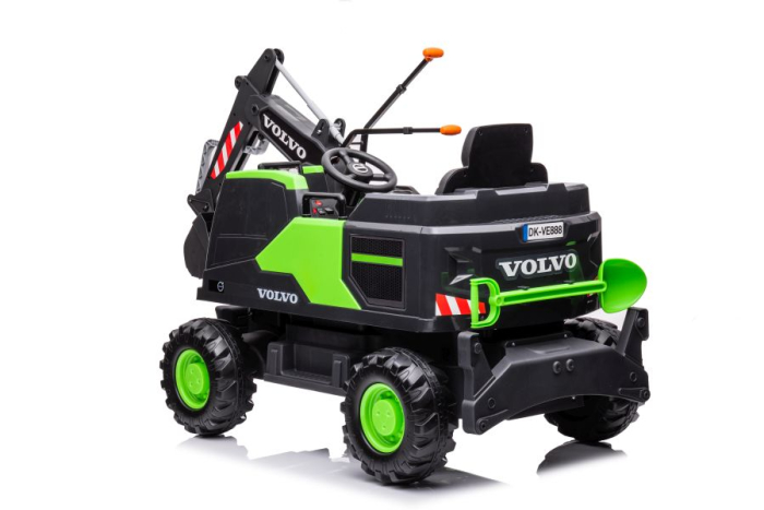 Excavator Electric pentru Copii Volvo Verde [5]