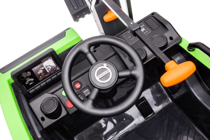 Excavator Electric pentru Copii Volvo Verde [8]