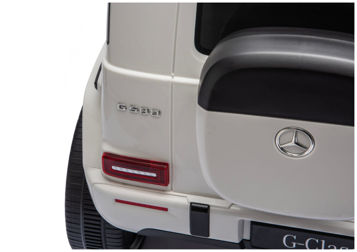 Mașină Electrică pentru Copii Mercedes G 4x4 24V – Alb [13]