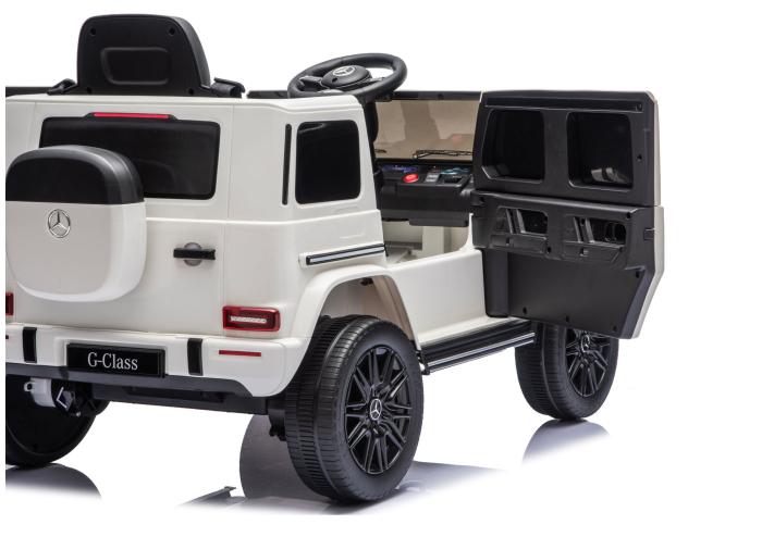 Mașină Electrică pentru Copii Mercedes G 4x4 24V – Alb [8]