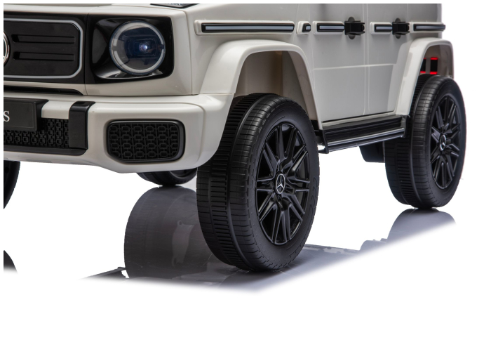 Mașină Electrică pentru Copii Mercedes G 4x4 24V – Alb [14]