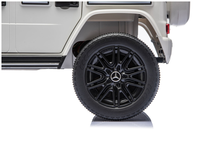Mașină Electrică pentru Copii Mercedes G 4x4 24V – Alb [12]