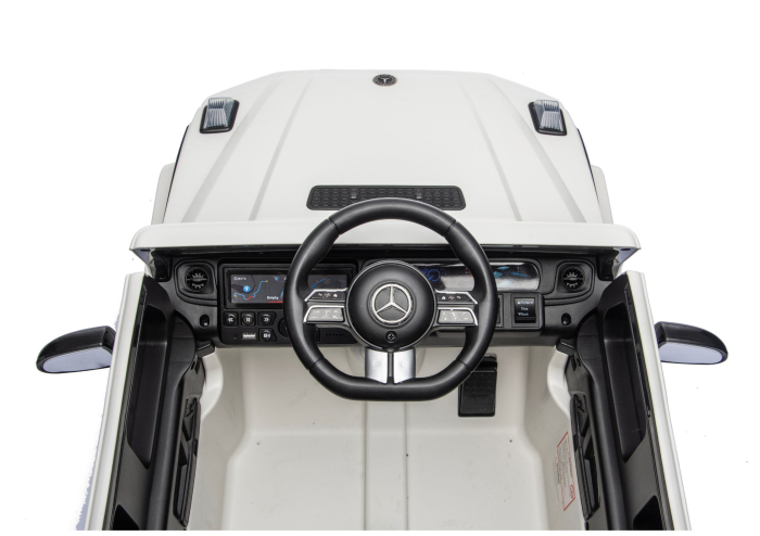 Mașină Electrică pentru Copii Mercedes G 4x4 24V – Alb [9]