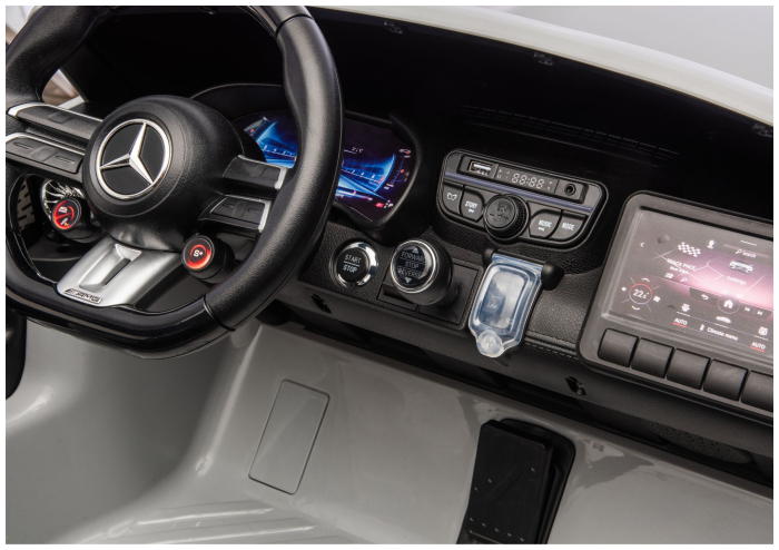 Mașină Electrică pentru Copii Mercedes GT63 AMG 24V – Gri Deschis [12]