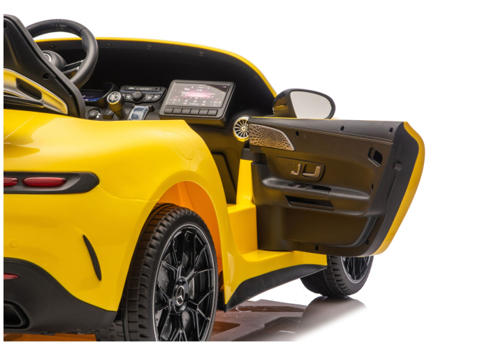 Mașină Electrică pentru Copii Mercedes GT63 AMG 24V LCD – Galben [10]