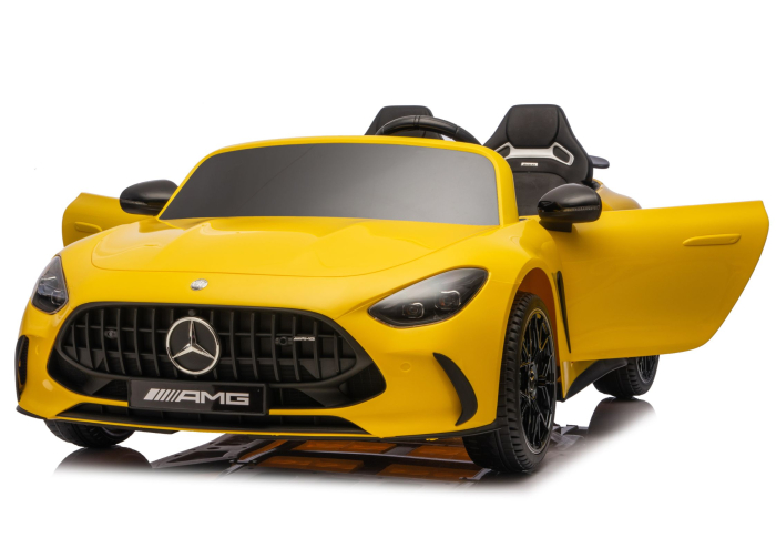 Mașină Electrică pentru Copii Mercedes GT63 AMG 24V LCD – Galben [5]