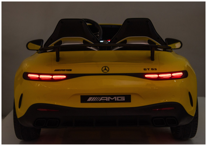 Mașină Electrică pentru Copii Mercedes GT63 AMG 24V LCD – Galben [15]