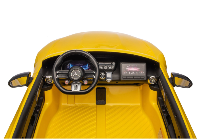 Mașină Electrică pentru Copii Mercedes GT63 AMG 24V LCD – Galben [11]