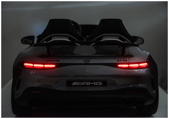 Mașină Electrică pentru Copii Mercedes GT63 AMG 24V LCD – Gri Lăcuit [14]