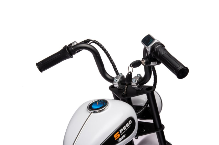 Motocicletă Electrică pentru Copii 36V 350W Albă [7]