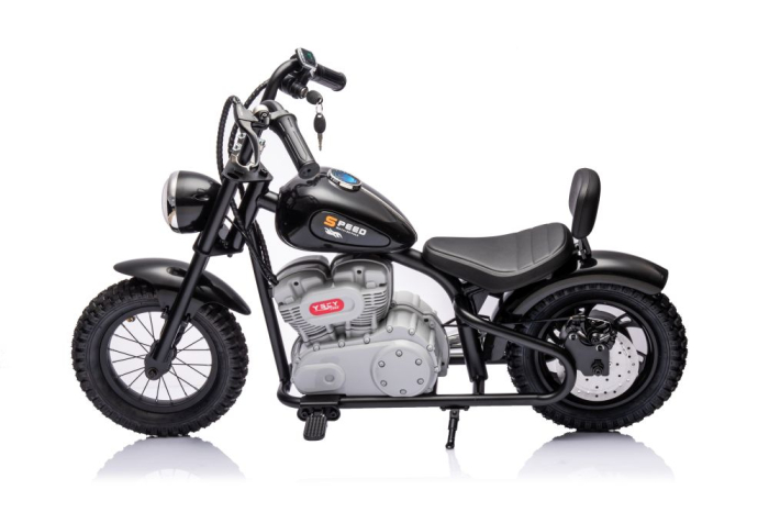 Motocicletă Electrică pentru Copii 36V 350W Neagră [8]