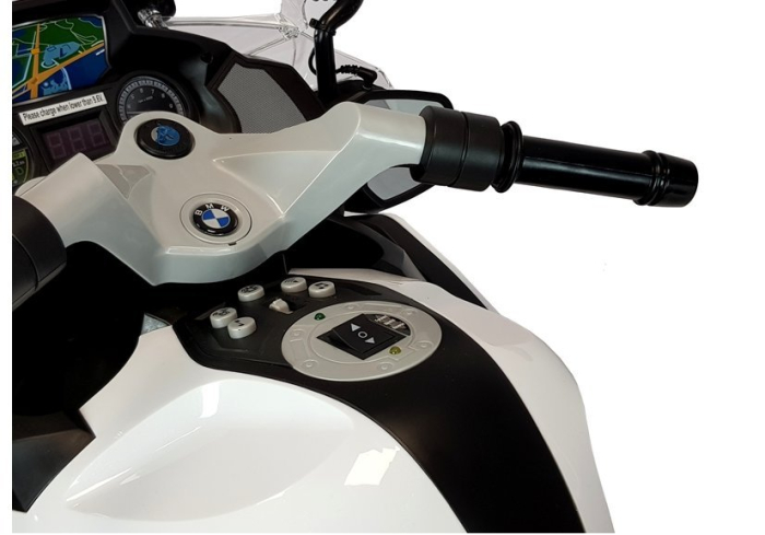 Motocicletă electrică pentru copii BMW Police – 12V | Alb [4]