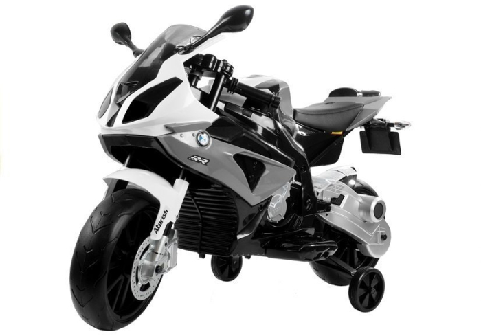 Motocicletă Electrică pentru Copii BMW 12V Argintiu [2]