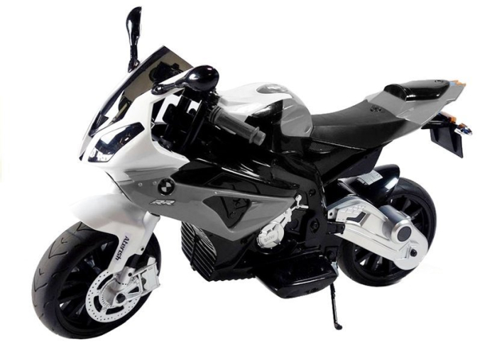 Motocicletă Electrică pentru Copii BMW 12V Argintiu [4]