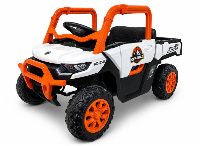 Mașină Electrică pentru Copii 24V 4x45W 4x4 – Portocaliu [2]