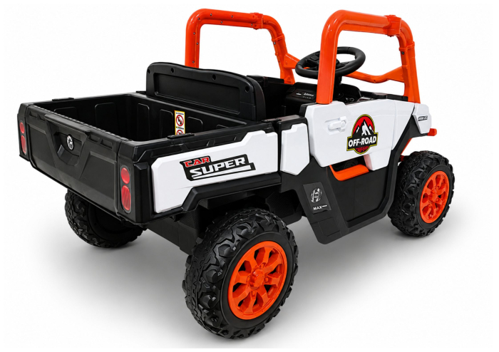 Mașină Electrică pentru Copii 24V 4x45W 4x4 – Portocaliu [6]