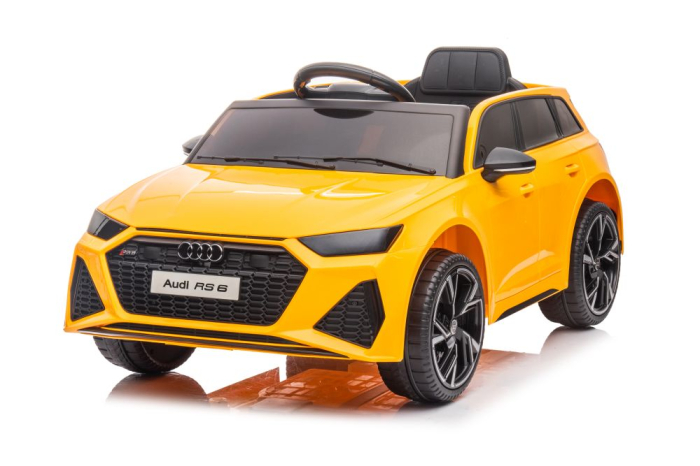 Mașină Electrică pentru Copii Audi RS6 12V Galben [3]