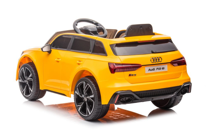 Mașină Electrică pentru Copii Audi RS6 12V Galben [6]