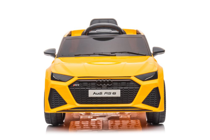Mașină Electrică pentru Copii Audi RS6 12V Galben [2]