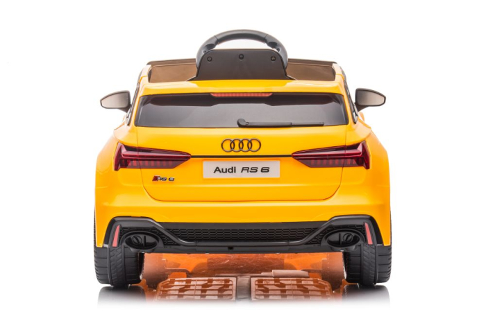 Mașină Electrică pentru Copii Audi RS6 12V Galben [7]