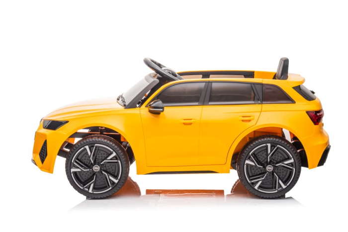 Mașină Electrică pentru Copii Audi RS6 12V Galben [5]