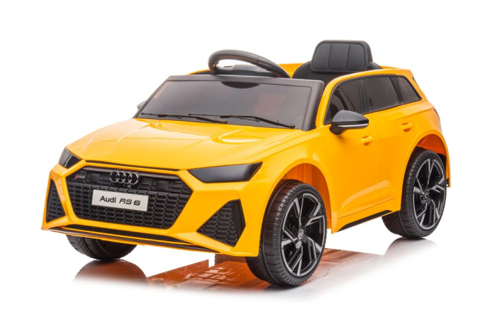 Mașină Electrică pentru Copii Audi RS6 12V Galben [4]