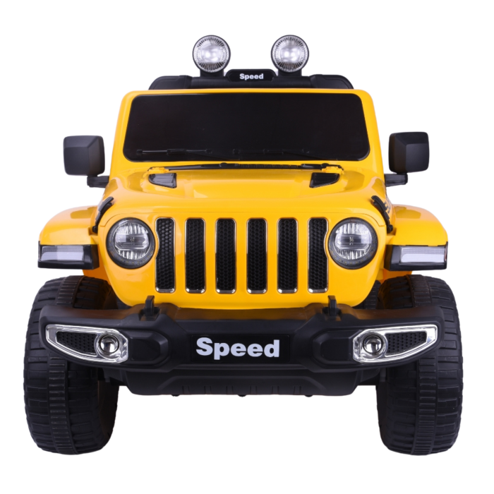Mașină Electrică pentru Copii 4x4 12V Galben Lăcuit [3]