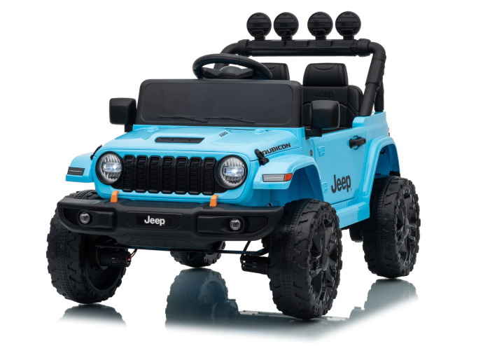 Mașină Electrică Jeep Rubicon 24V Albastru Deschis [2]