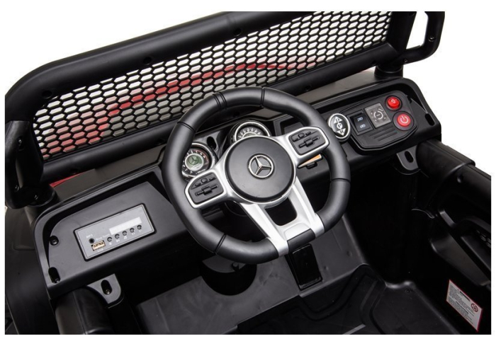 Mașină Electrică pentru Copii Mercedes Unimog S 4x4 - Negru [9]