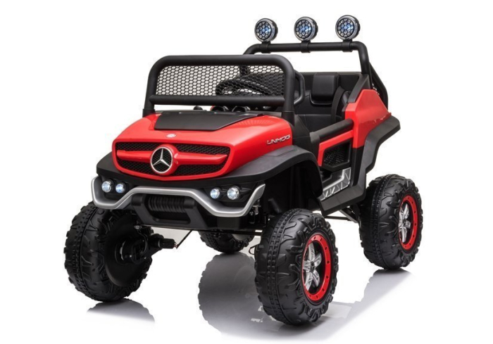 Mașină Electrică pentru Copii Mercedes Unimog S 4x4 - Roșu [2]