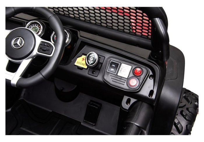 Mașină Electrică pentru Copii Mercedes Unimog S 4x4 - Roșu [10]